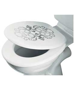 Inspire Collection Glamour Toilet Seat - White