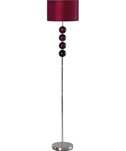 Glass Ball Floor Lamp - Blackcurrant