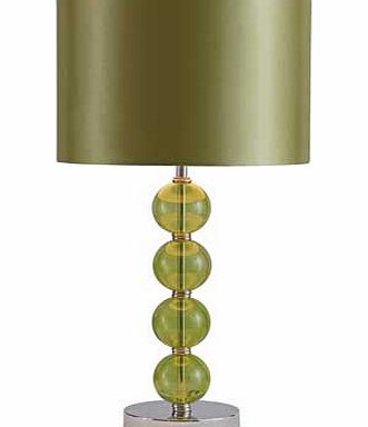 Glass Ball Table Lamp - Green