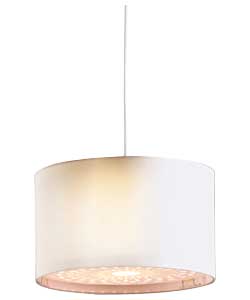 Inspire Ivory Silk Effect Shade with Diffuser