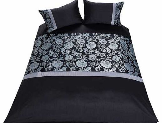 Inspire Jacquard Black Bedding Set - Kingsize