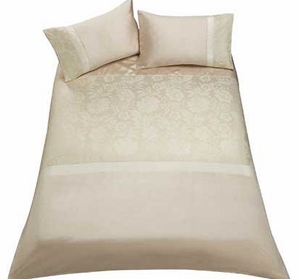 Inspire Jacquard Champagne Bedding Set - Double