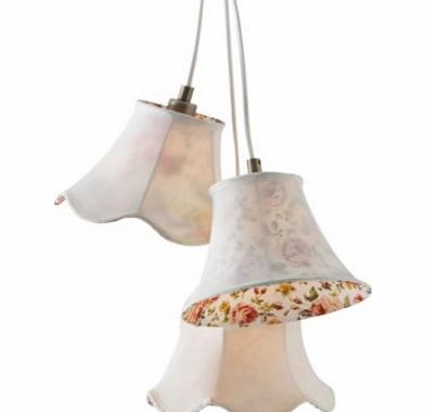 Lily Shaded Cluster 3 Light Ceiling