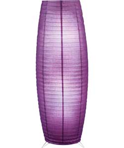 Paper Column Floor Lamp - Purple Fizz