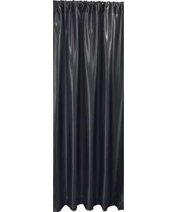 Satin Black Lined Curtains - 46 x 72