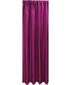 Inspire Satin Fuchsia Lined Curtains - 46 x 72