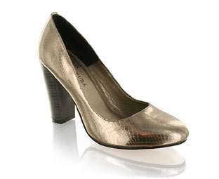 Inspired by Kate Kuba Fab Court Shoe With Snakeskin Effect