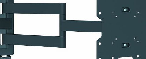 Intecbrackets - Longest 610mm reach ultra slim fitting strong cantilever tilt and swivel TV wall mount bracket fits 26 27 29 30 32 34 36 37 39 40 complete with a lifetime warranty