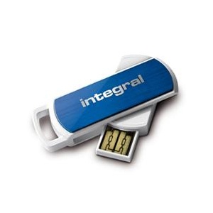 Integral 16GB 360 USB Flash Drive - Blue