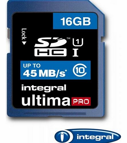 Integral 16GB Integral Ultima Pro SDHC 45MB/sec CL10