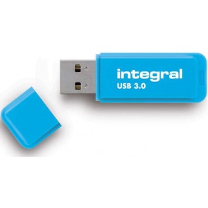 Integral 16GB Neon USB 3.0 Flash Drive - Blue