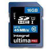Integral 16GB UltimaPro SDHC Memory Card Class 10