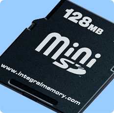 Integral 256mb Mini Secure Digital Card
