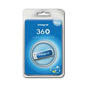 Integral 2GB 360 USB Flash Drive - Blue