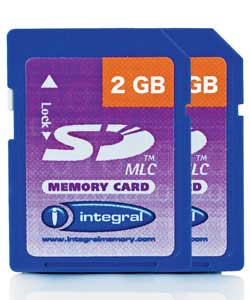 2GB SD Card Twin Pack