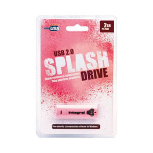 Integral 2GB USB 2.0 Splash Drive - Pink