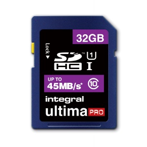 32GB UltimaPro SDHC Card 45MB/s Class 10
