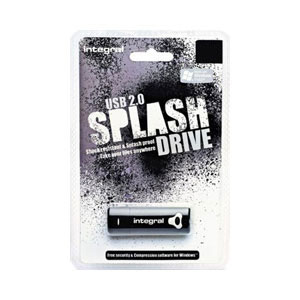 Integral 32GB USB 2.0 Splash Drive - Black