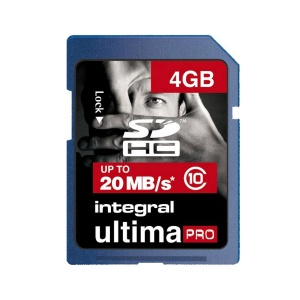Integral 4GB UltimaPro SDHC 20MB/s - Class 10