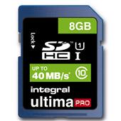 Integral 8GB SDHC UltimaPro Memory Card class 10
