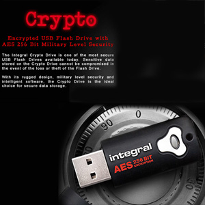 Integral Crypto 16GB USB Flash Drive with AES