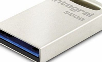 Integral Europe Fusion USB 3.0 Flash Drive 64 GB Metallic Grey