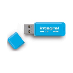 Integral Neon 32Gb USB Drive USB3.0 -Blue
