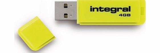 Integral NEON 4GB USB Drive - Yellow