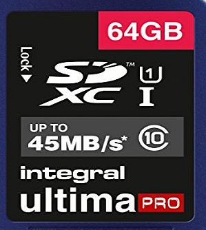 Integral UltimaPro 64GB Class 10 SDXC Memory Card