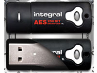 INTEGRAL USB Flash Drive - 1GB CRYPTO AES 256