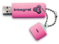 INTEGRAL USB Flash Drive - Integral 1GB Pink