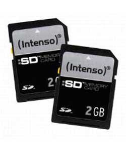 2GB SD Memory Card Twin Pack