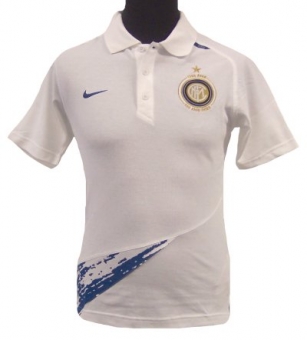 Inter Milan Nike 07-08 Inter Milan Polo Shirt (White)