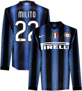 Inter Milan Nike 2010-11 Inter Milan Long Sleeve Home Shirt