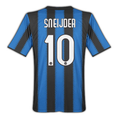 Inter Milan Nike 2010-11 Inter Milan Nike Home Shirt (Sneijder 10)