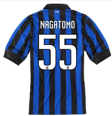 Nike 2011-12 Inter Milan Nike Home Shirt (Nagatomo 55)