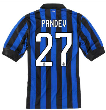 Inter Milan Nike 2011-12 Inter Milan Nike Home Shirt (Pandev 27)
