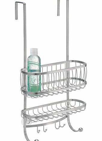 InterDesign York Over Door Shower Caddy, Silver