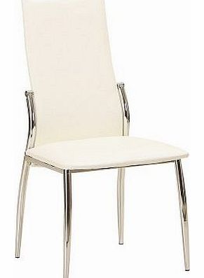 Denver Chair Chrome, Metal/ Cream