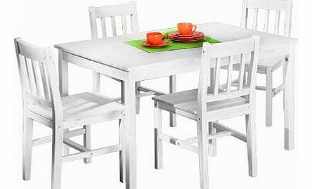 Paloma Table Set, White Pine