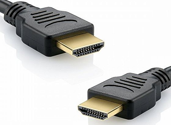 HDMI to HDMI Cable 24K Gold Connectors - Ideal for Sky HD, HDTV, Blu-Ray, PS3, Xbox, Wii U, Philips HMP2000, Apple TV, Plasma, LCD, LED TVs, Virgin Box, Freeview HD Etc - Type A to Type A (5 M