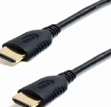 HDMI to HDMI Cable V1.4 Full HD 1080p Gold Connectors Supports 3D Ethernet Dolby TrueHD DTS-HD ideal for LED OLED LCD Plasma TVs PS4 PS3 Xbox One Sky Blu-Ray DVD Players etc - Available In Var