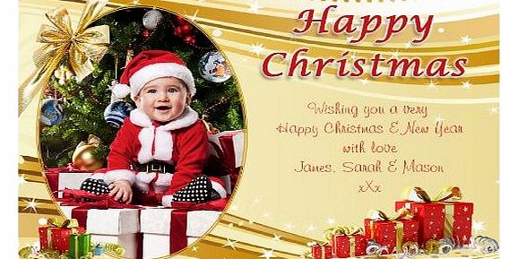 Invite Designs Ltd 10 Personalised Christmas Xmas PHOTO Cards N27
