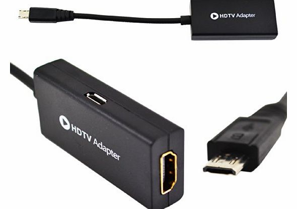 inwayder Mobile Phone to HTDV / Micro USB to HDMI MHL Compatible with Samsung Galaxy S3 S4 amp; Samsung Note 2 HDTV Adapter MHL Cable