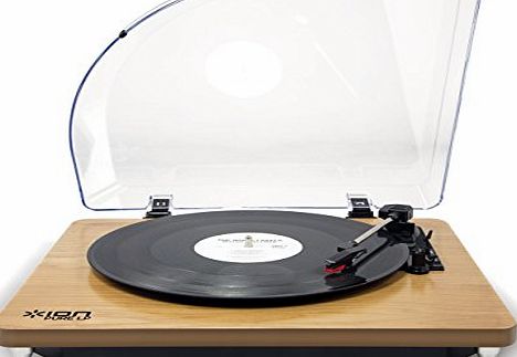 Ion Audio Pure LP Premium Wood Finish USB Conversion Turntable