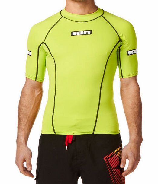 ION Mens ION Promo Short Sleeve Rash Vest - Lime