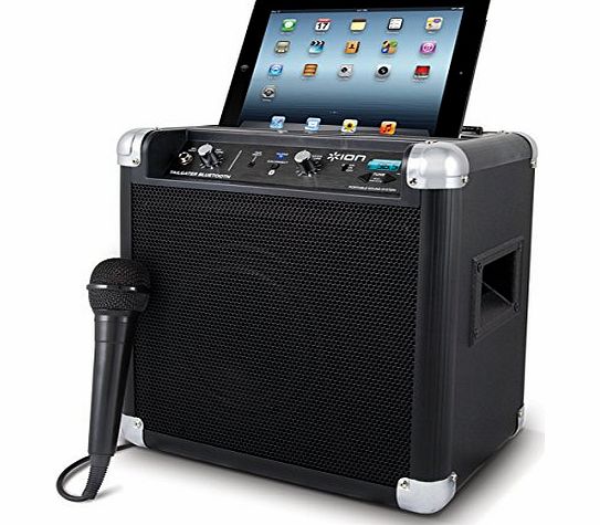 Ion Tailgater Bluetooth Compact Portable Sound System with Built in Radio and Wireless Technology for iPad/iPod/iPhone/Android Devices