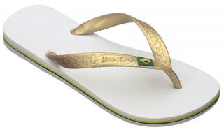 Ipanema brazil white/gold flip flop