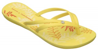 Ipanema Fern yellow flip flop