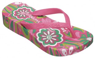 Ipanema flower power pink flip flop